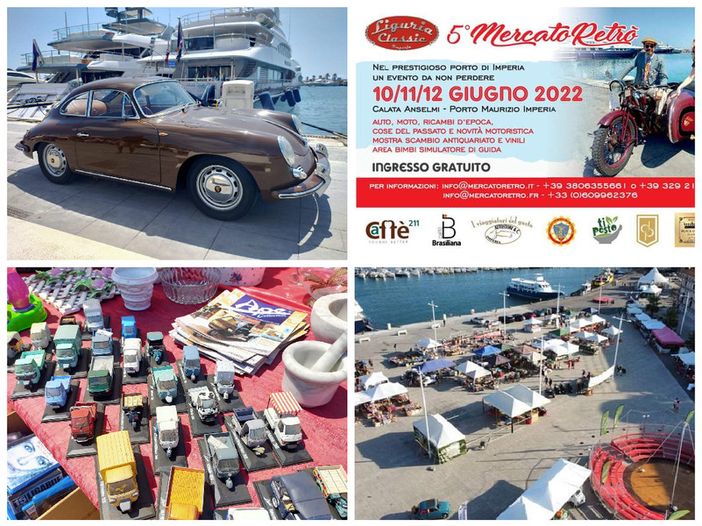 Torna a Imperia Mercatoretrò, tre giorni all’insegna dei motori d’epoca e del collezionismo [FOTO]