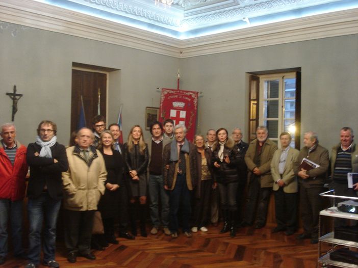 I partecipanti all'incontro di Barge