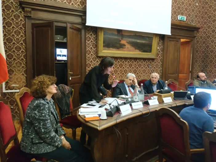 L'assessore Cristina Clerico parla in consiglio comunale