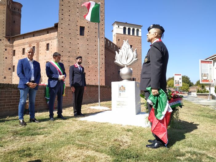 Il nuovo monumento a Fossano intitolato ai Granatieri di Sardegna