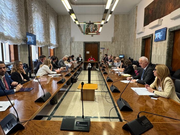 Un momento del tavolo tenuto oggi a Roma Un momento del tavolo tenuto oggi a Roma