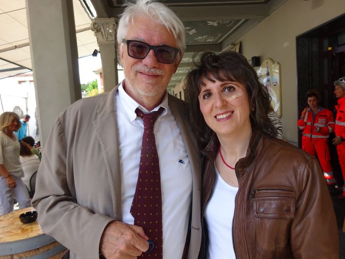 In foto Ricky Tognazzi con Silvia Gullino