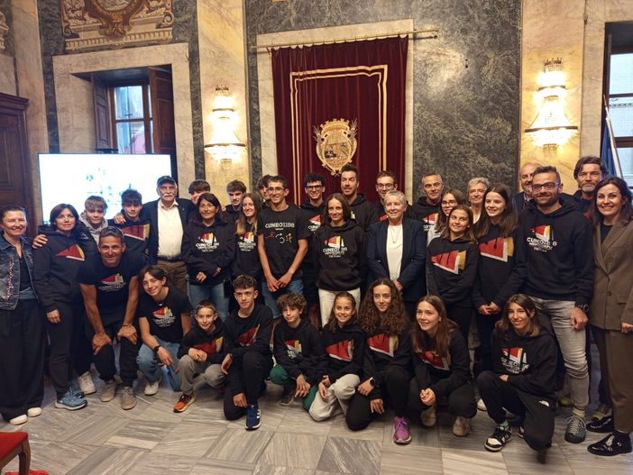 Foto di gruppo in comune