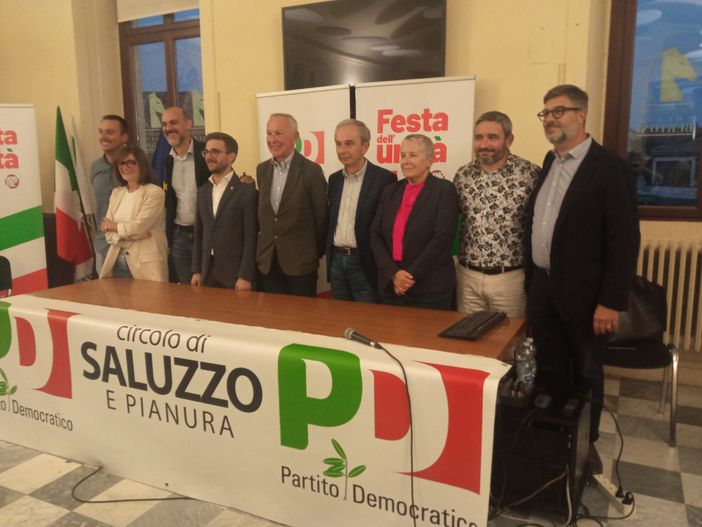 Sindaci PD durante l'incontro di Saluzzo con Sannazzaro e Calderoni Sindaci PD durante l'incontro di Saluzzo con Sannazzaro e Calderoni