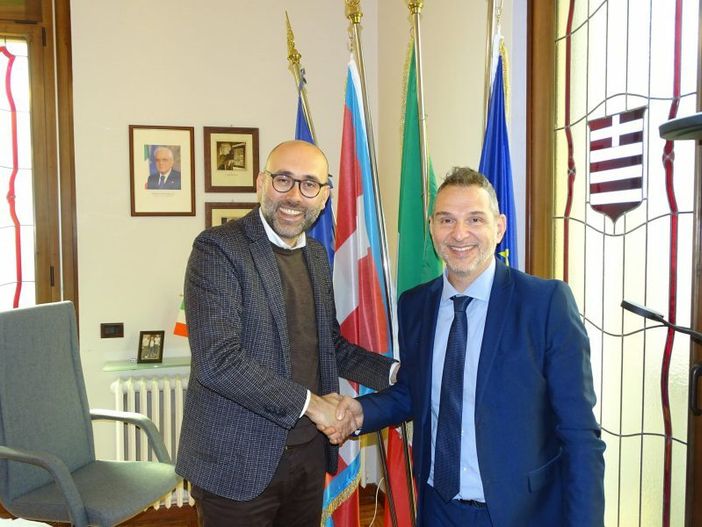 Il presidente Robaldo con il direttore Tortena