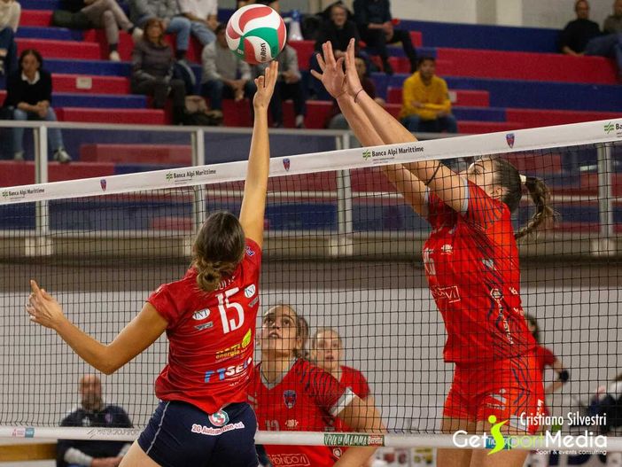 Una immagine del match tra Mondovì e Florens Vigevano (foto Cristiano Silvestri)