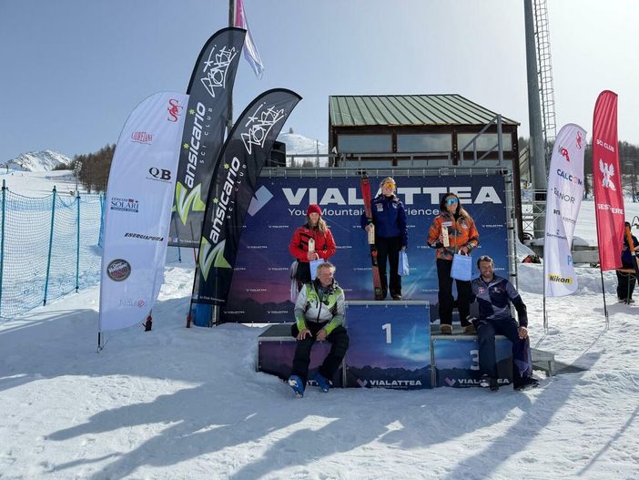 Il podio di Sestriere