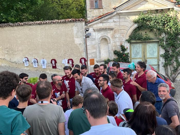Gianluigi Buffon durante l'appuntamento a Monforte d'Alba