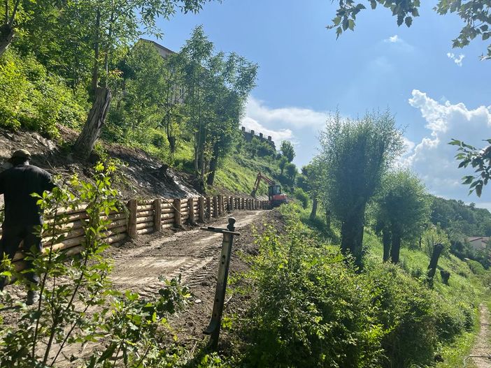 I sentieri che salgono a Dogliani Castello stanno prendendo forma per una zona panoramica di assoluto interesse