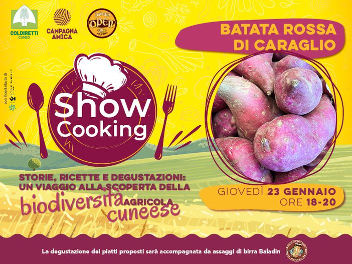 Alla scoperta della "batata" con lo show cooking di Coldiretti Cuneo e Open Baladin