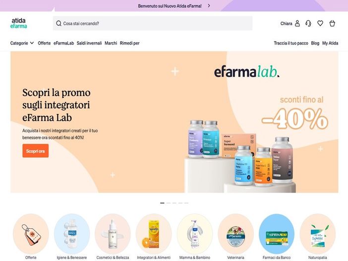 Atida eFarma: il partner di riferimento in ambito di salute e bellezza, con un sito web rinnovato Atida eFarma: il partner di riferimento in ambito di salute e bellezza, con un sito web rinnovato