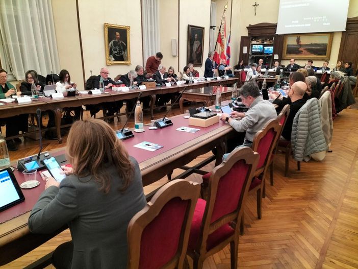 L'aula del Consiglio comunale di Cuneo L'aula del Consiglio comunale di Cuneo