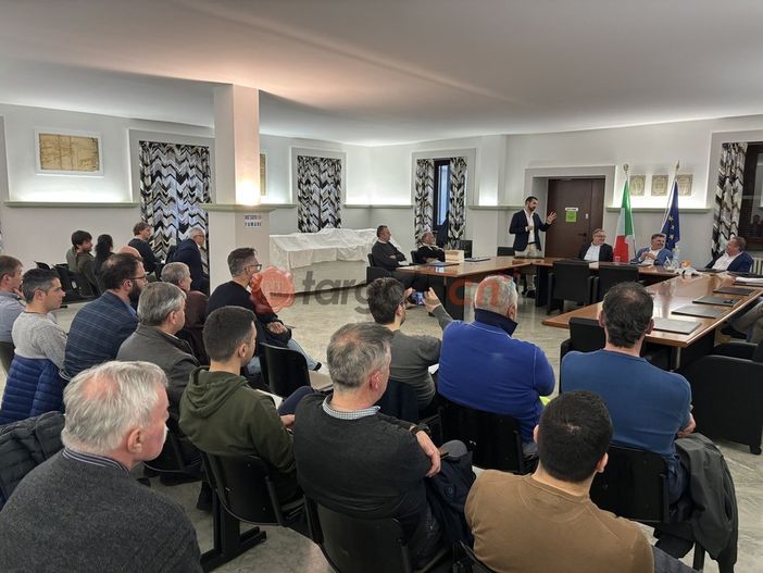 Un momento dell'incontro in municipio