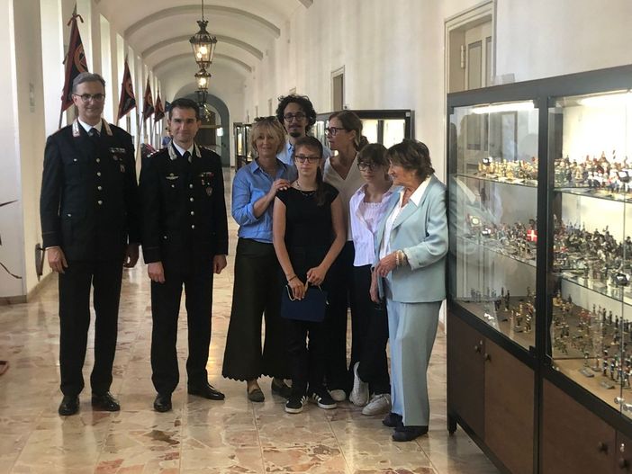 La donazione della collezione di Giulio Segre alla scuola  allievi  Carabinieri Cernaia di Torino