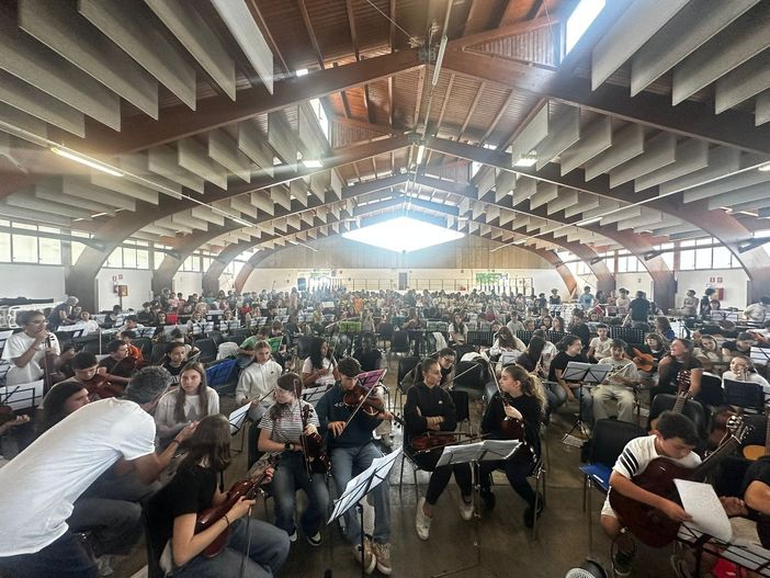 Un momento delle prove