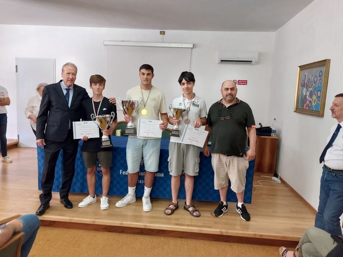 Dama Fossano: Alessandro Cavallera terzo ai campionati italiani juniores