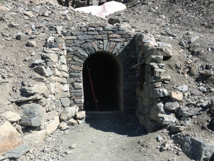 Foto storico del Buco di Viso Foto storico del Buco di Viso