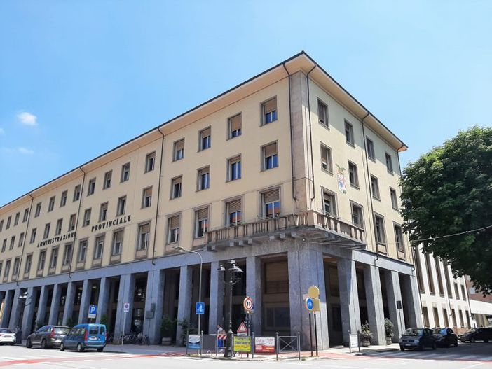 Il palazzo della Provincia a Cuneo