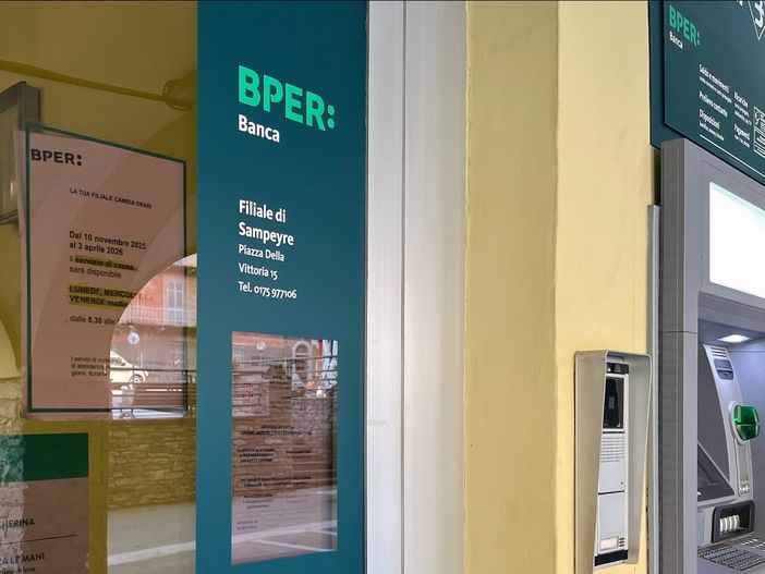 Riduzione orario apertura della banca a Sampeyre: in primavera il servizio tornerà a cadenza giornaliera Riduzione orario apertura della banca a Sampeyre: in primavera il servizio tornerà a cadenza giornaliera