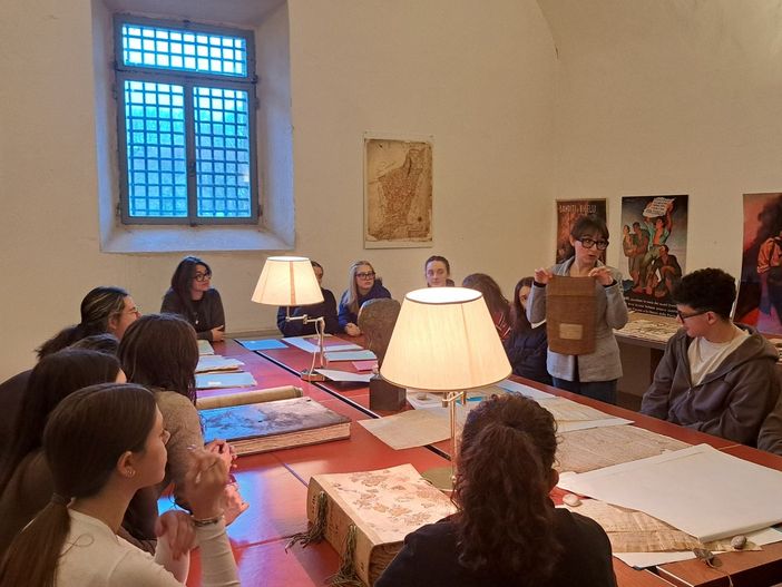 la classe 3kl del Classico Bodoni nell'archivio storico