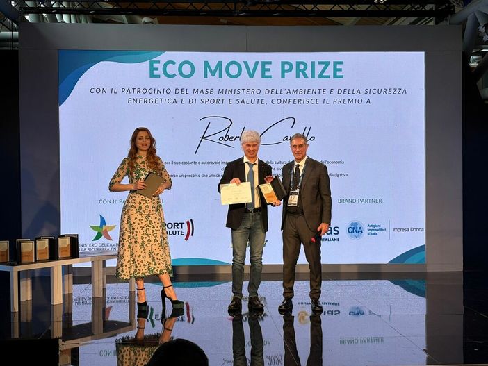 Da Alba a Sanremo: Roberto Cavallo premiato per la sostenibilità che corre