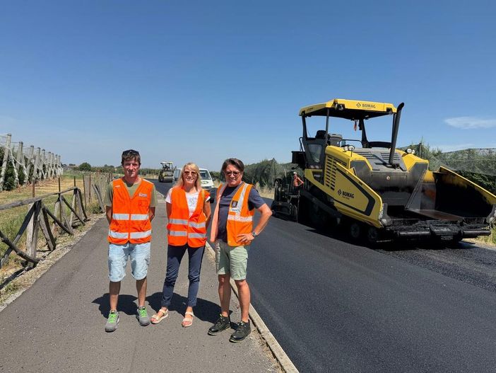 Il sopralluogo della consigliera Casale sulla sp 137 tra Lagnasco e Falicetto Il sopralluogo della consigliera Casale sulla sp 137 tra Lagnasco e Falicetto