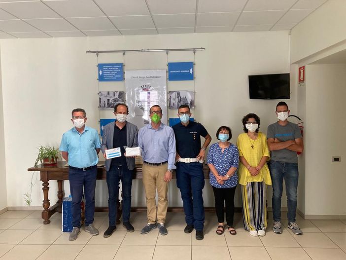 Borgo San Dalmazzo: l'ADI Cuneo dona al Comune 800 mascherine