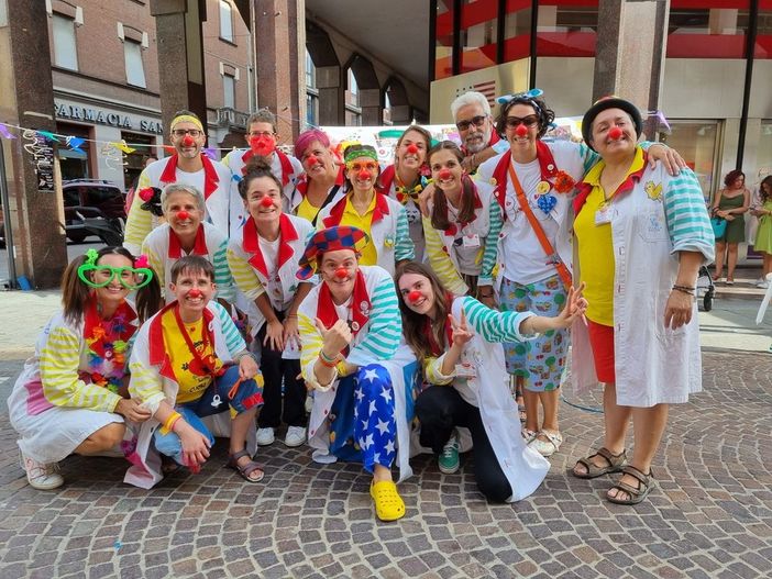 Alcuni clown di Arcobaleno VIP Alba Bra Alcuni clown di Arcobaleno VIP Alba Bra