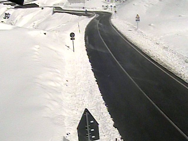 Un'immagine "in diretta" del colle dell'Argentera