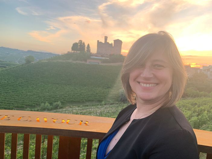 L'aassessore all'Istruzione del comune di Grinzane Elena Grimaldi