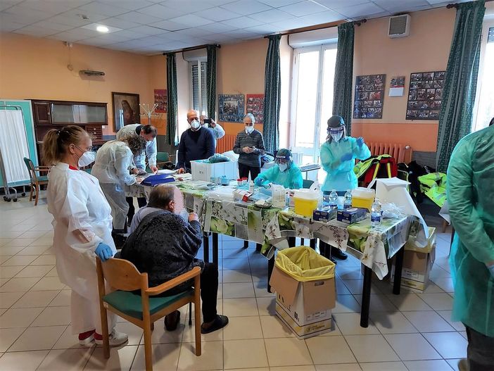 La campagna vaccinale all'Ipab "Domenico Bertone"