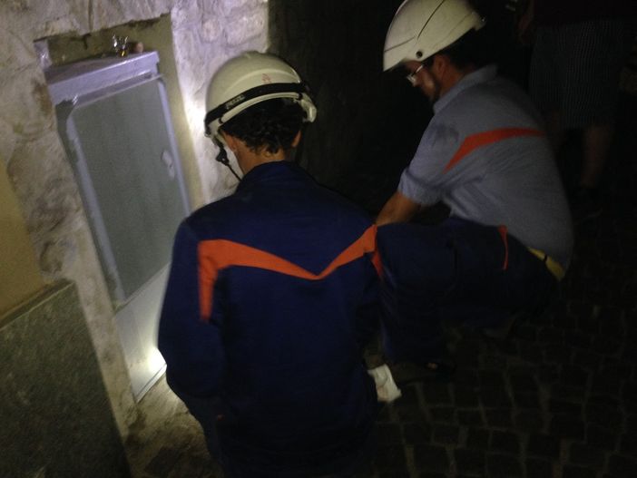 Una parte di Barolo al buio durante il concerto di Mika