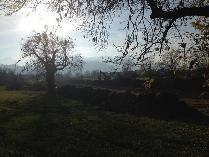 A Borgo San Dalmazzo i primi scavi per la nuova circonvallazione per la Valle Stura