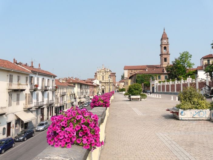 Il centro storico della città di Bra