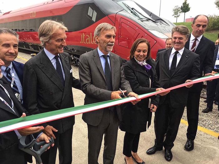 Il ministro per le Infrastrutture Graziano Delrio inaugura "Italo Evo", nuovo pendolino di Italo e Alstom