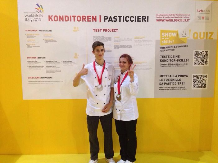 Argento e bronzo per i pasticceri piemontesi in gara a Bolzano per Worldskills Italia