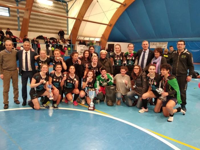 Aido "Campione d'Italia" con lo Scudetto all'HC Lorenzoni Bra