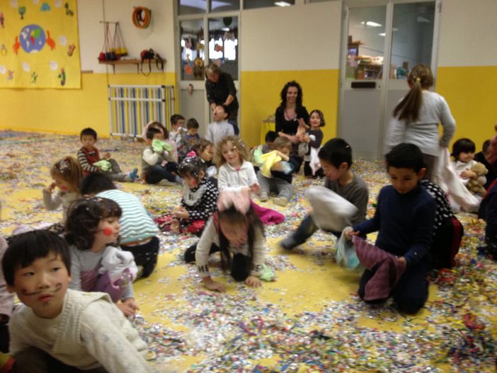 Maschere di Barge alle scuole materne