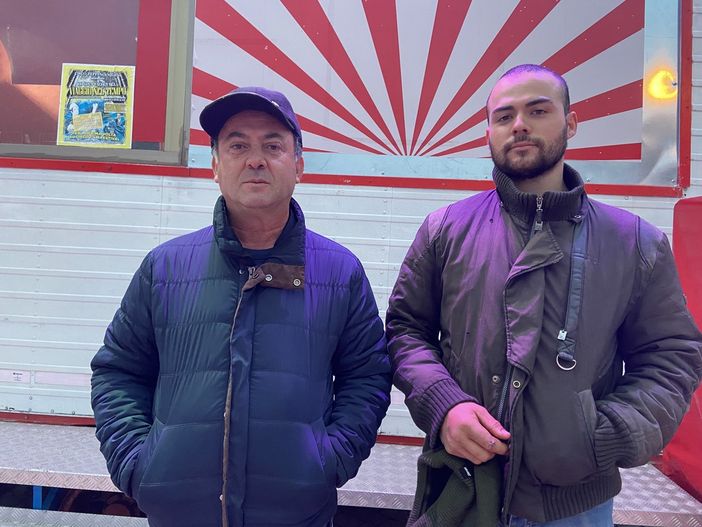 Fabrizio Medini con suo figlio Christian