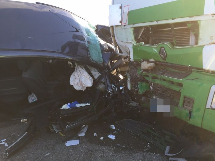Fossano: coinvolte un'auto e un camion nel grave incidente stradale sulla S.S. 231