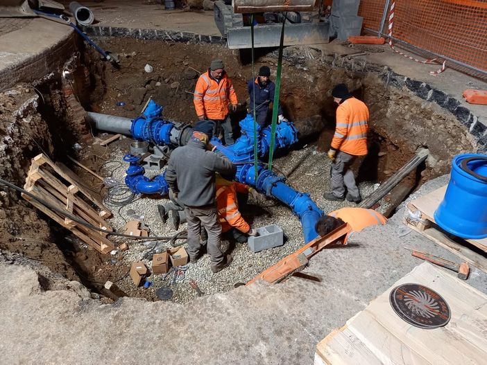 Lavori alla rete idrica Acda