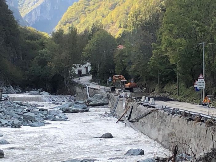 In corso i lavori per riaprire la strada da Ormea a Viozene