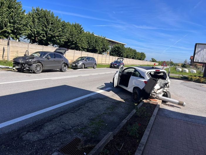 La scena dell'incidente