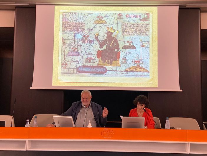 Marco Aime e Eleni Molos all'incontro Timboctu