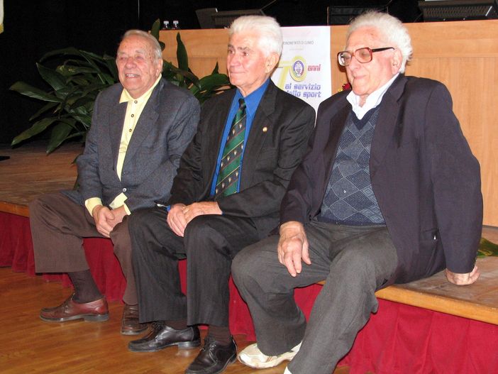 Mario Mentasti con Giovanni Fresia e Alfredo Penna