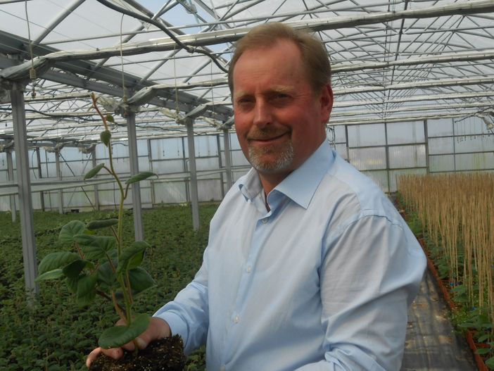 Primo piano di Dario Miretti, vivaista di Saluzzo