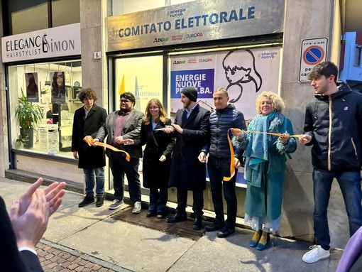 L'inaugurazione della sede elettorale di Energie Nuove
