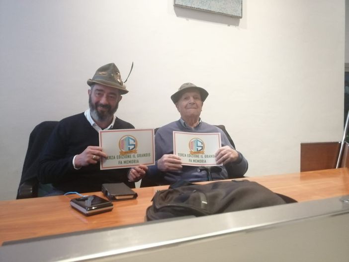 Paolo Monaco con il reduce Giuseppe Falco