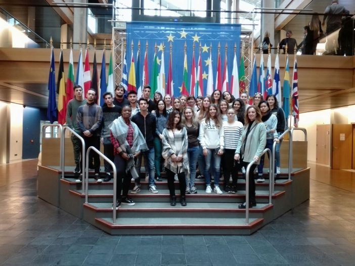 I ragazzi dell'Istituto scolastico Grandis al Parlamento Europeo