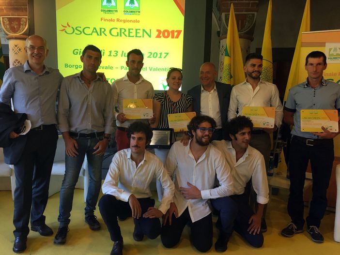 Tre giovani imprenditori agricoli della Coldiretti, premiati all'oscar Green Piemonte
